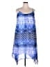 NY Collection 100% Polyester Tie-dye Blue Casual Dress Size XL - photo 1