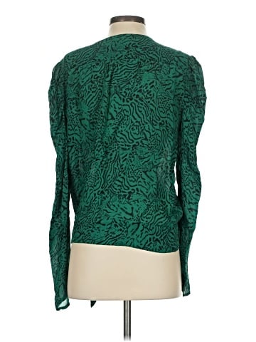 Parker Long Sleeve Silk Top (view 2)