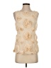 Yoana Baraschi Ivory Sleeveless Blouse Size XS - photo 1