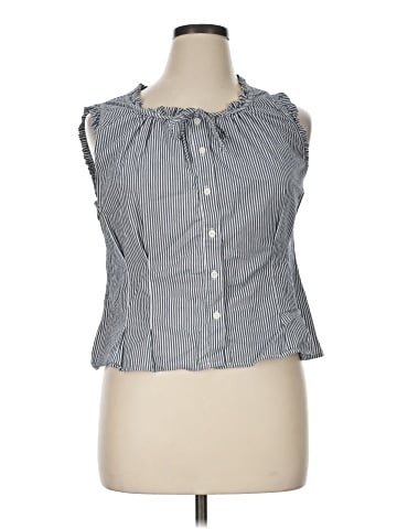 J.Crew Factory Store Sleeveless Button-Down Shirt (view 1)