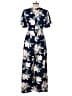 Entro 100% Polyester Blue Casual Dress Size L - photo 2