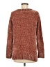 Orvis 100% Polyester Solid Orange Brown Pullover Sweater Size M - photo 2