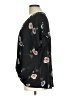 West Kei 100% Polyester Black Short Sleeve Blouse Size L - photo 5