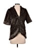 Isle Apparel 100% Polyester Black Short Sleeve Blouse Size M - photo 1