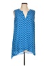 Zac & Rachel 100% Polyester Blue Sleeveless Blouse Size L - photo 1