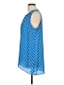 Zac & Rachel 100% Polyester Blue Sleeveless Blouse Size L - photo 5