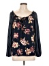 Signature Studio Blue Long Sleeve Blouse Size L - photo 1