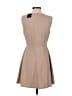 Blaque Label 100% Polyester Solid Tan Casual Dress Size M - photo 2