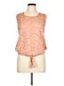 Mine 100% Polyester Orange Sleeveless Blouse Size L - photo 1
