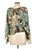 Cato 100% Polyester Green Long Sleeve Blouse Size L - photo 2