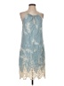 Buttons 100% Cotton Blue Cocktail Dress Size S - photo 1