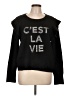 Karl Lagerfeld Paris Black Pullover Sweater Size L - photo 1