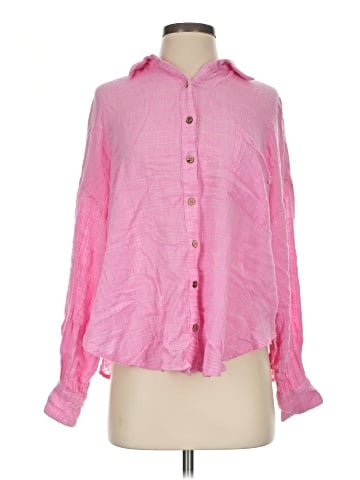 Free People Long Sleeve Button-Down Shirt (view 1)