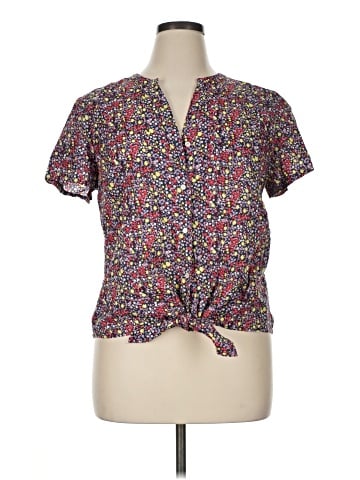 J.Crew Factory Store Short Sleeve Blouse (view 1)
