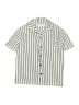 Zara Stripes Ivory Short Sleeve Button-Down Shirt Size 13 - 14 - photo 1