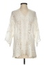 Johnny Was 100% Cupro Ivory 3/4 Sleeve Blouse Size S - photo 1