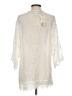 Johnny Was 100% Cupro Ivory 3/4 Sleeve Blouse Size S - photo 2