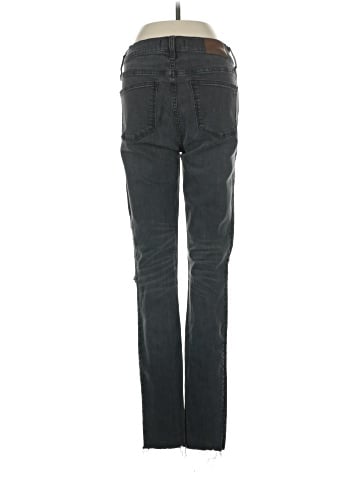 Madewell Tall 9" Mid-Rise Skinny Jeans in Black Sea (view 2)