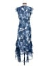 Tommy Hilfiger 100% Polyester Paisley Blue Casual Dress Size 4 - photo 2