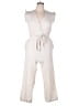 Sim & Sam Solid Ivory Jumpsuit Size XL - photo 1