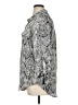 Zac & Rachel 100% Polyester Animal Print Gray 3/4 Sleeve Blouse Size XL - photo 5