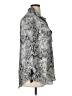 Zac & Rachel 100% Polyester Animal Print Gray 3/4 Sleeve Blouse Size XL - photo 4