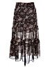 Madewell Paisley Black Casual Skirt Size M - photo 2
