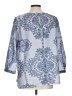 Paraphrase 100% Polyester Blue 3/4 Sleeve Blouse Size L - photo 2