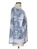 Paraphrase 100% Polyester Blue 3/4 Sleeve Blouse Size L - photo 4