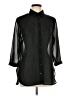 Attention 100% Polyester Black 3/4 Sleeve Blouse Size L - photo 1
