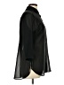 Attention 100% Polyester Black 3/4 Sleeve Blouse Size L - photo 4