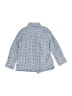 Crewcuts 100% Cotton Checkered-gingham Blue Long Sleeve Button-Down Shirt Size 3 - photo 2