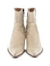 Catarina Martins 100% Leather Ivory Ankle Boots Size EU 38 - photo 2