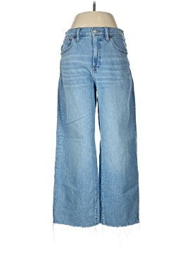 Madewell The Perfect Vintage Wide-Leg Crop Jean in Altoona Wash: Raw-Hem Edition
