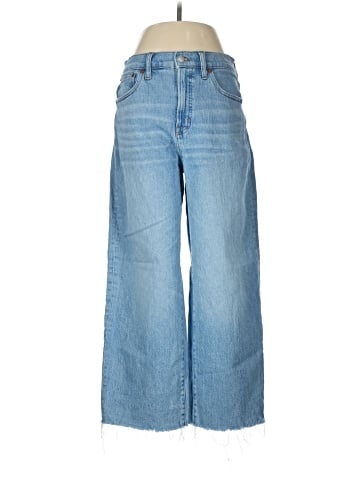 Madewell The Perfect Vintage Wide-Leg Crop Jean in Altoona Wash: Raw-Hem Edition (view 1)