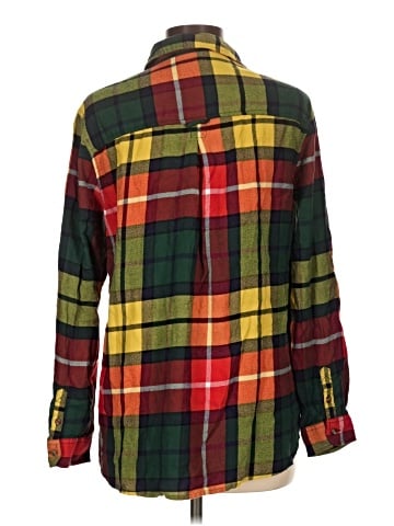 American Eagle Outfitters Long Sleeve Button-Down Shirt (view 2)