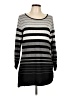 New York & Company Stripes Gray Pullover Sweater Size L - photo 1
