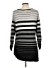 New York & Company Stripes Gray Pullover Sweater Size L - photo 2