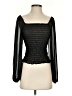 ASOS 100% Polyester Black 3/4 Sleeve Blouse Size 2 - photo 1