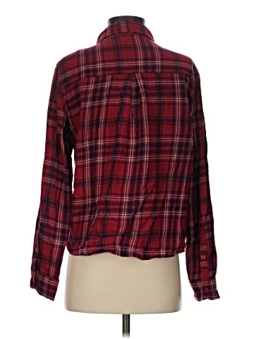 Aqua Long Sleeve Button-Down Shirt (view 2)