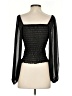 ASOS 100% Polyester Black 3/4 Sleeve Blouse Size 2 - photo 2