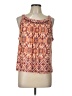 Democracy Orange Sleeveless Blouse Size L - photo 1