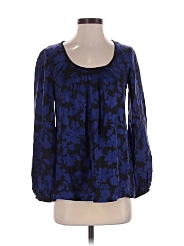 Shoshanna Long Sleeve Silk Top (view 1)