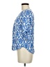 Newbury Kustom 100% Rayon Blue 3/4 Sleeve Blouse Size M - photo 5