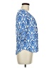 Newbury Kustom 100% Rayon Blue 3/4 Sleeve Blouse Size M - photo 4