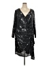 David Meister Black Silver Cocktail Dress Size 24w - photo 1