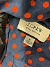 J.Crew Collection 100% Silk Polka Dots Blue 3/4 Sleeve Silk Top Size S - photo 7