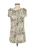 MICHAEL Michael Kors Animal Print Ivory Short Sleeve Blouse Size M - photo 2