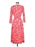 Eliza J Print Red Casual Dress Size 6 - photo 2