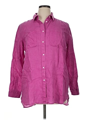Lauren by Ralph Lauren Long Sleeve Button-Down Shirt (view 1)